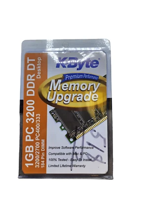 Kbyte Memory Upgrade 1GB PC 3200 DDR DT Desktop - Sealed - Image 1 of 2