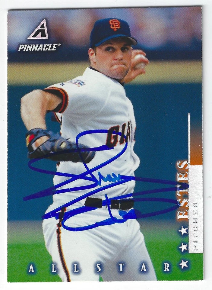 CARTÃO ASSINADO SHAWN ESTES SAN FRANCISCO GIANTS METS ROCKIES CUBS PADRE DIAMONDBACK - Imagem 1 de 1