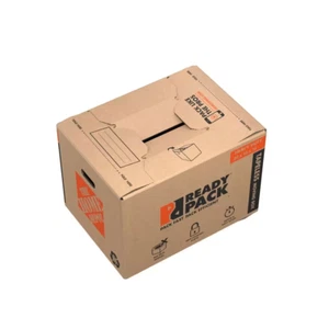 23" X 16" X 15" Tapeless Heavy Duty Medium Moving Box W/ Handles (10-PACKS) NEWW - Picture 1 of 12