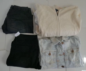 GAP KIDS Clothing Lot Girls Size XL Kids 2 black jeans 2 jackets - Picture 1 of 10