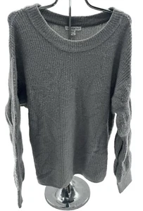 Sweater And Now This Size 0X Gray Dolman Puff Long Sleeve NEW Acrylic Women’s - Picture 1 of 9
