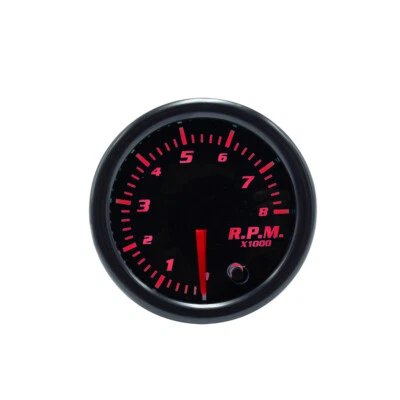 2" 52mm Tacho Gauge 7 Color LED Pointer Tachometer Tacho Gauge Meter 0~8000 RPM - Image 1 of 4