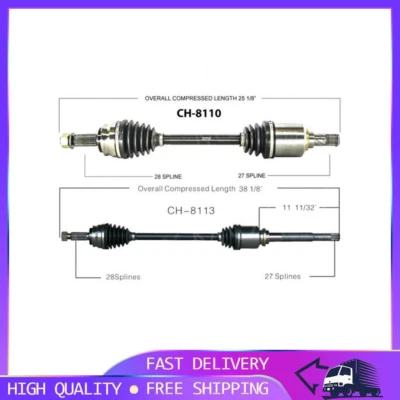 Par de ejes delanteros CV 2 piezas PG para Jeep Compass Patriot Dodge calibre Foto 1 de 4