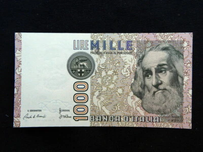 1984 Italy Banknote 1000 lire Marco Polo  UNC GEM great quality consecutive - Image 1 of 4