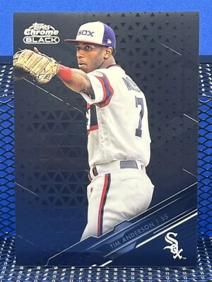 2020 Topps Chrome Black TIM ANDERSON Base 67 Chicago White Sox - Image 1 of 2