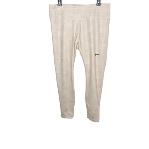 Nike One Luxe Leggings Womens XL Tan Cream FJ1826 207 Dri-FIT Mid-Rise 7/8 NWOT - Picture 1 of 5
