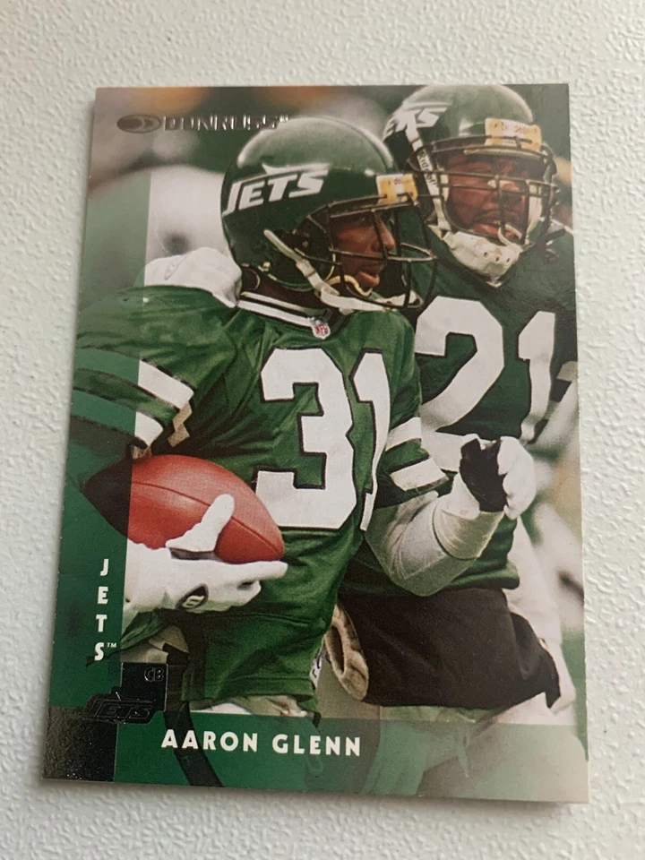 Aaron Glenn Donruss football card.  New York Jets head coach - Image 1 of 1