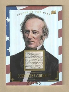 2023 Pieces Of The Past Historical Premium CORNELIUS VANDERBILT #175 Relic /45 - Picture 1 of 2
