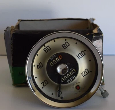 Velocímetro Austin Healey Smiths con Overdrive BN7-BTS-BJ7 SN6155/21 NOS Foto 1 de 4