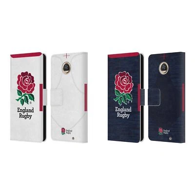 ENGLAND RUGBY UNION 2020/21 CREST KIT LEATHER BOOK CASE FOR MOTOROLA PHONES 2 Foto 1 de 4