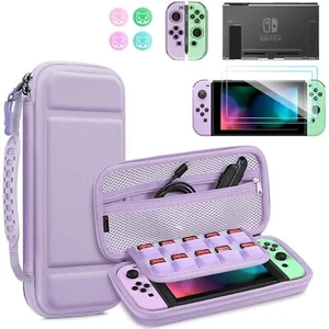 Paquete de accesorios para Nintendo Switch 10 en 1 con estuche protector de pantalla - Imagen 1 de 10