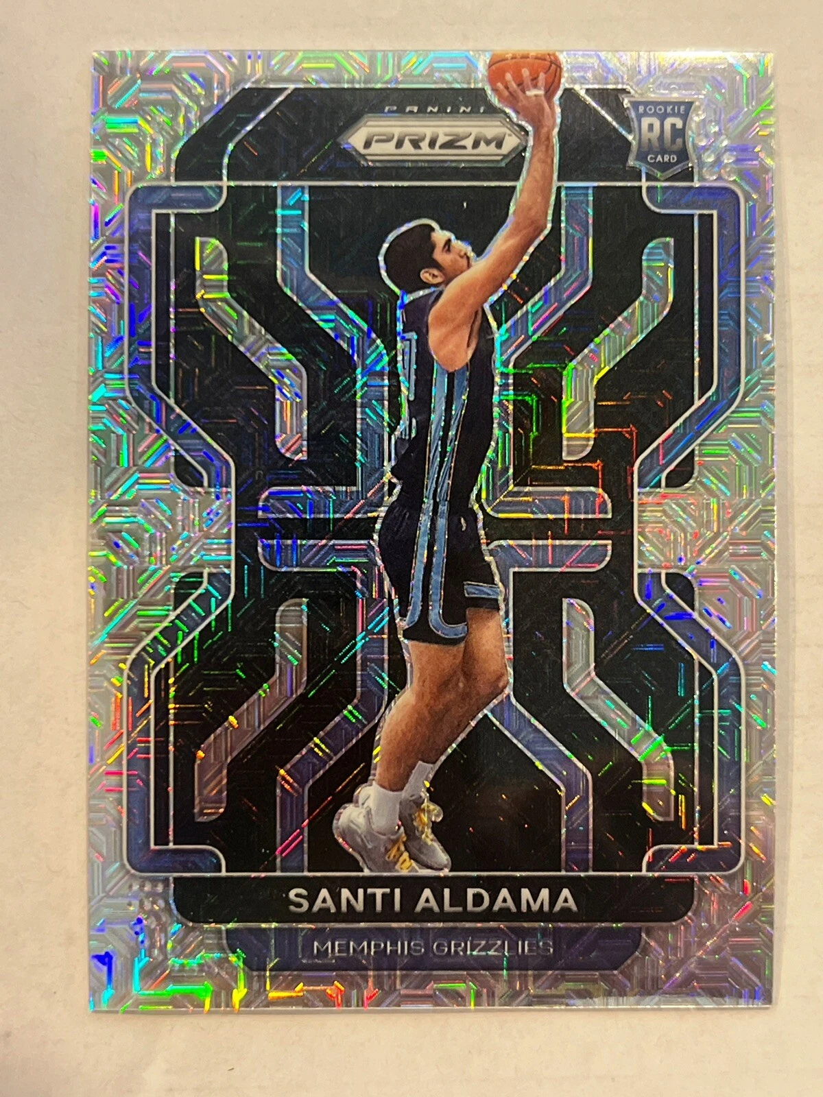 Santi Aldama 2021-22 Panini Prizm Rookie Mojo /25 RC #276 Memphis Grizzlies