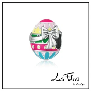 Charm Uovo di Pasqua in argento 925 - Les Folies (Modello Pandora) - Foto 1 di 12