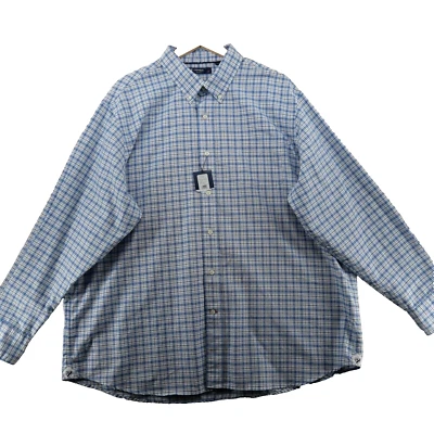 Daniel Crémieux Classics Men's Size XXL White Check Long Sleeve Casual Shirt - Image 1 of 4