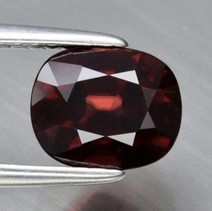 ZIRCON 2.51 ct Orange Cushion 7.5x6.0 mm Natural Untreated VS Clarity Tanzania - Picture 1 of 24