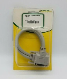 Cables Unlimited DVI-D Video Splitter 1 Male to 2 Female 6 Inches PCM-2260 – NEW - Picture 1 of 3