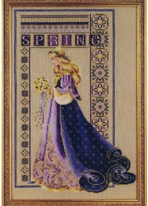 Lavender and Lace Celtic Spring Cross Stitch Pattern LL50 - Picture 1 of 3