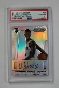 2013-14 Panini Prizm DENNIS SCHROEDER #36 Silver Rookie Auto #D 15/25 PSA 10 RC - Picture 1 of 2