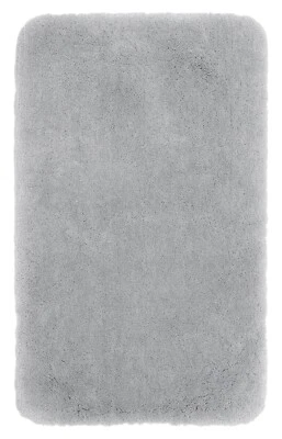 Gözze NEW YORK Badematte Badvorleger Badteppich Polyester Silbergrau 60 x 100 cm - Bild 1 von 3