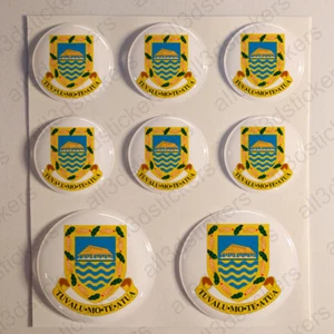 Aufkleber Tuvalu Wappen Gel gewölbt Harz 3D Tuvalu Vinyl Sticker Decals Moto - Bild 1 von 1