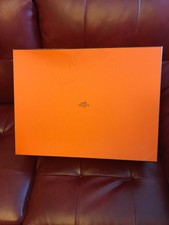 Authentic Hermes Paris Large Empty Gift Box 21.5”x15.5”x6.5”