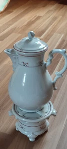 Hutschenreuther Kaffeekanne Maria Theresia Marburg mit Stövchen - Bild 1 von 8