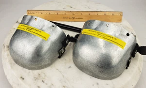 Pair Ellwood Safety Sankey 700 4.5" Wide Carbon Steel Toe Guards Universal Size - Picture 1 of 8