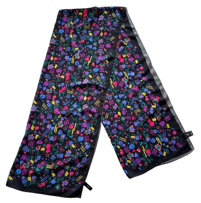 PAUL SMITH LIGHTWEIGHT MULTICOLORED VISCOSE FLORAL SCARF BNWT made in Italy - Image 1 of 4