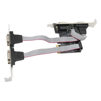 PCIE Expansion Card PCI Express X1 To Interface 4 RS232 Serial Ports S Adapter - Image 1 of 4