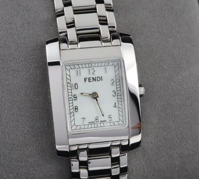 FENDI 7000L Ladies Swiss Quartz Watch White Dial 21 x 24mm w/Box & Extra Links - Image 1 of 4