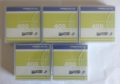 5 Stück Tandberg Data Cartridge LTO Ultrium 3, 400GB 800GB compressed - Bild 1 von 4