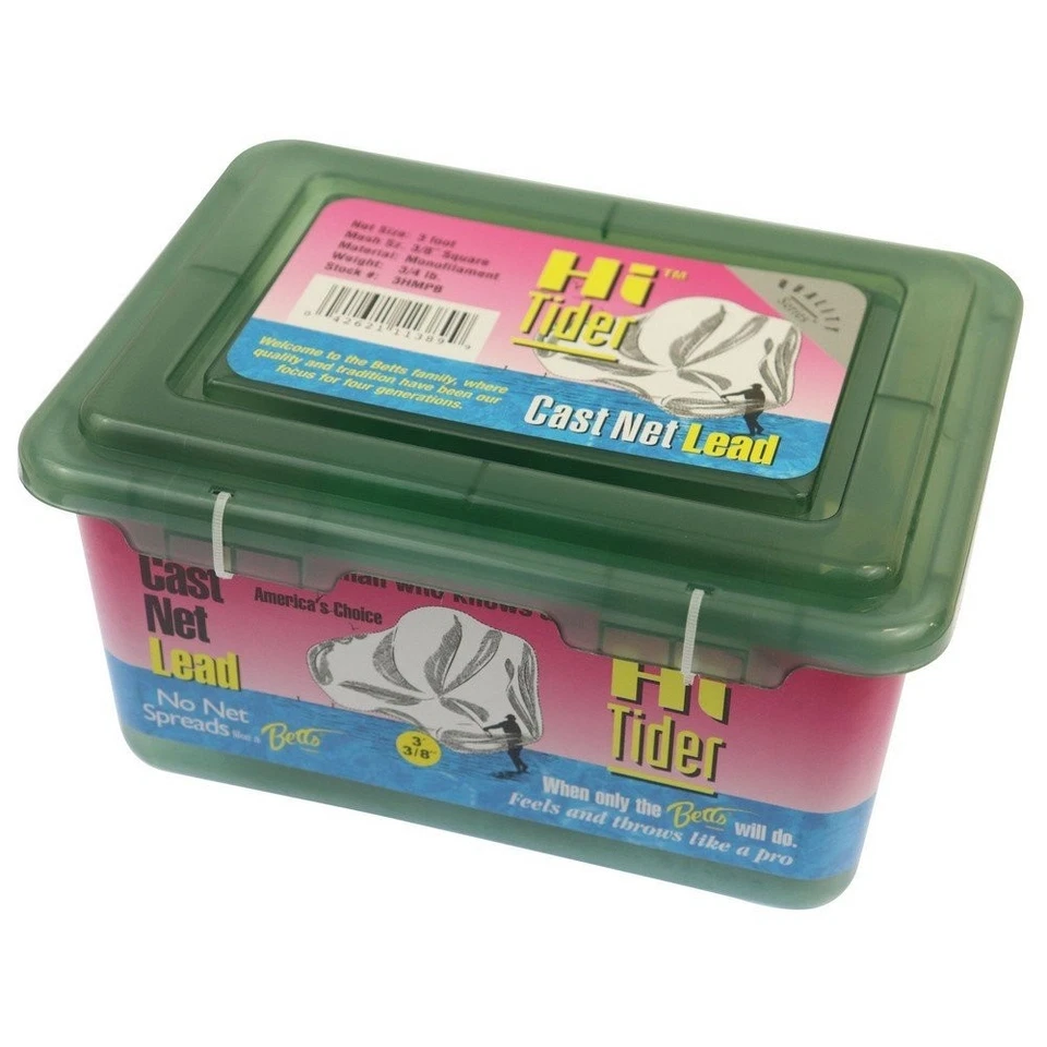 Литая рыболовная сеть Betts Hi Tider моно сетка 3/8 дюйма - Изображение 1 из 1