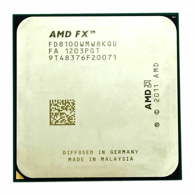 AMD FX-Series FX-8100 FD8100WMW8KGU 2.8GHz 8-Core 95W Socket AM3+ CPU Processor - Image 1 of 4