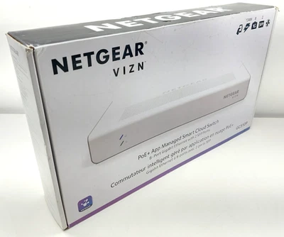Netgear VIZN PoE+ App Managed Smart Cloud Switch 8-Port Gigabit w/ 2 SFP Ports - Image 1 of 4