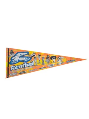 1999 Renthal Splitfire Pro Circuit Motocross Pennant 带专业骑手(罕见) — 第 1/4 张图片