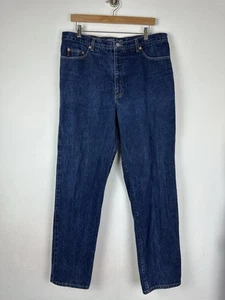 Vintage Guess Logo USA 001 Classic Fit Straight Leg Blue Jeans Size 38 (36x31.5) - Picture 1 of 8