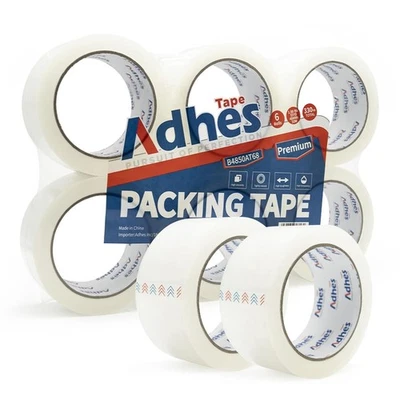 Premium Packing Tape 6 Rolls 1.88" x 165 ft Clear Shipping Tape - Image 1 of 4