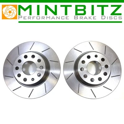 Discos de freno traseros ranurados compatibles con Subaru Forester 2.0 XT 175/210 cv 02-05 Foto 1 de 2