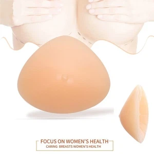 Almohadillas de inserción de sujetador potenciadores de senos de mastectomía de silicona para formas de senos 1 par - Imagen 1 de 7