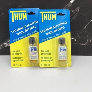 Original Formula Thum Thumb Sucking Nail Biting  Liquid 0.20oz 2 Pack - Picture 1 of 2