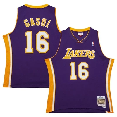 Camiseta Swingman NBA Los Angeles Lakers Pau Gasol Mitchell & Ness 2009/10 talla 3XL Foto 1 de 4