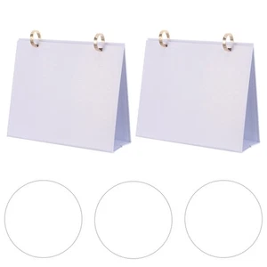  2 Pcs Loose-leaf Desk Calendar Stand 2026 Monthly Planner Base DIY - Picture 1 of 12