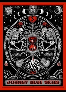 Johnny Blue Skies Poster Rosemont 2025 EMEK Signed Chicago Sturgill Simpson - Picture 1 of 4