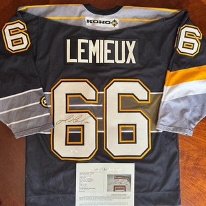 Mario Lemieux Signed Autographed Koho Jersey JSA LOA Penguins - Damage Read - Picture 1 of 10