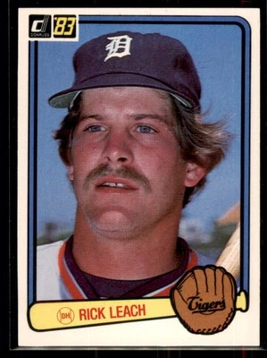 1983 Donruss Rick Leach #81 Detroit Tigers - Image 1 of 2