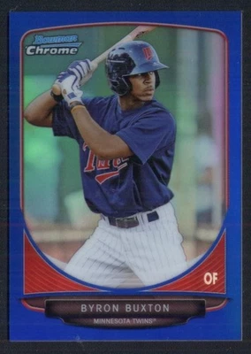 2013 Bowman Chrome Mini #1 Byron rookie Blue Refractor #d/99 Twins - Image 1 of 2