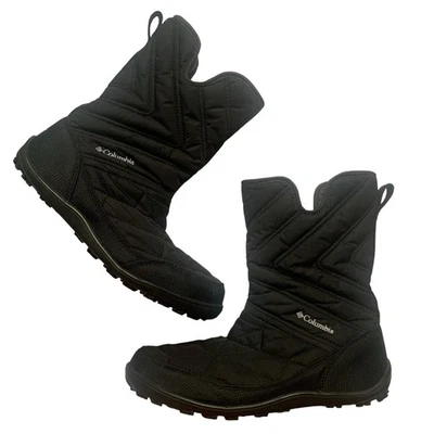 Columbia Youth Minx Slip III Omni-Heat Insulated Snow Boots Black Sz 7 - Image 1 of 4