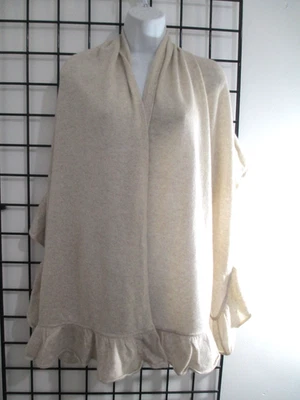 FIBRAS PRECIOSAS 🌸 70" X 24"==MARFIL / VOLANTES / CACHEMIR / ENVOLTURA DE BUFANDA Foto 1 de 4