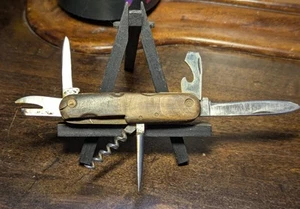 Ed Wüsthof Solingen Germany Pocket Knife Vintage 6-Tool ROSTFREI Buffalo Horn(?) - Picture 1 of 19