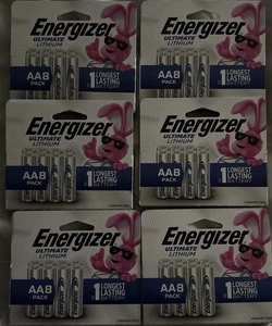 Lot of 48 AA Energizer Ultimate Lithium  6 ct. 8 Pcs — 48 total..NEW PACKAGE!!!  - Picture 1 of 2